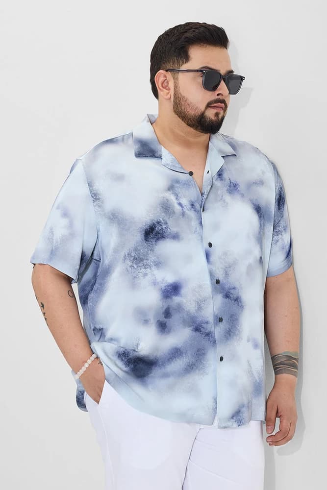 Box Fit Rayon Abstract, Printed Shirts