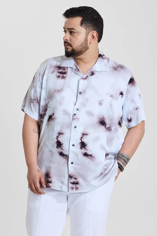 Box Fit Rayon Abstract, Printed Shirts