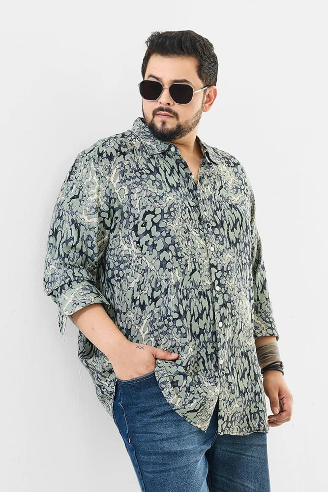 Regular Fit Rayon Animal Print Shirts