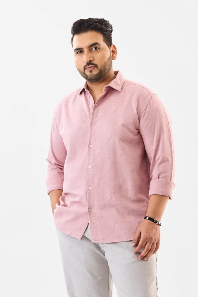 Regular Fit Cotton Self-Design Shirts