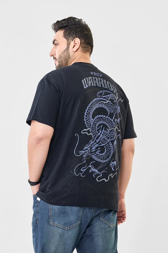 Oversized Fit Terry Graphic Print T-Shirts