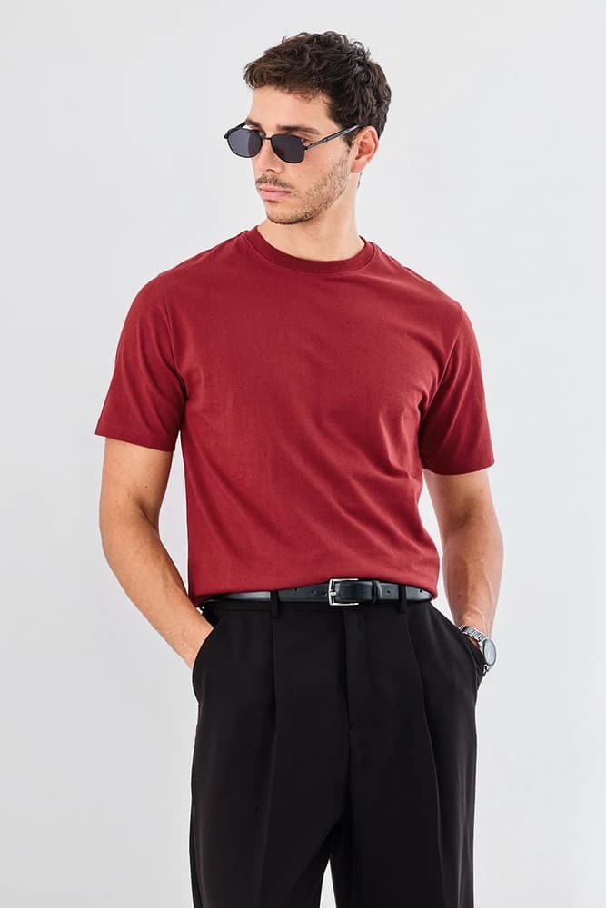 Regular Fit Cotton Plain T-Shirts
