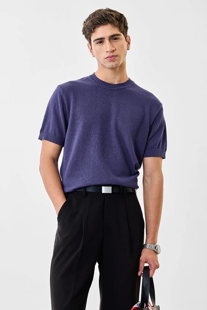 Regular Fit Cotton Plain T-Shirts