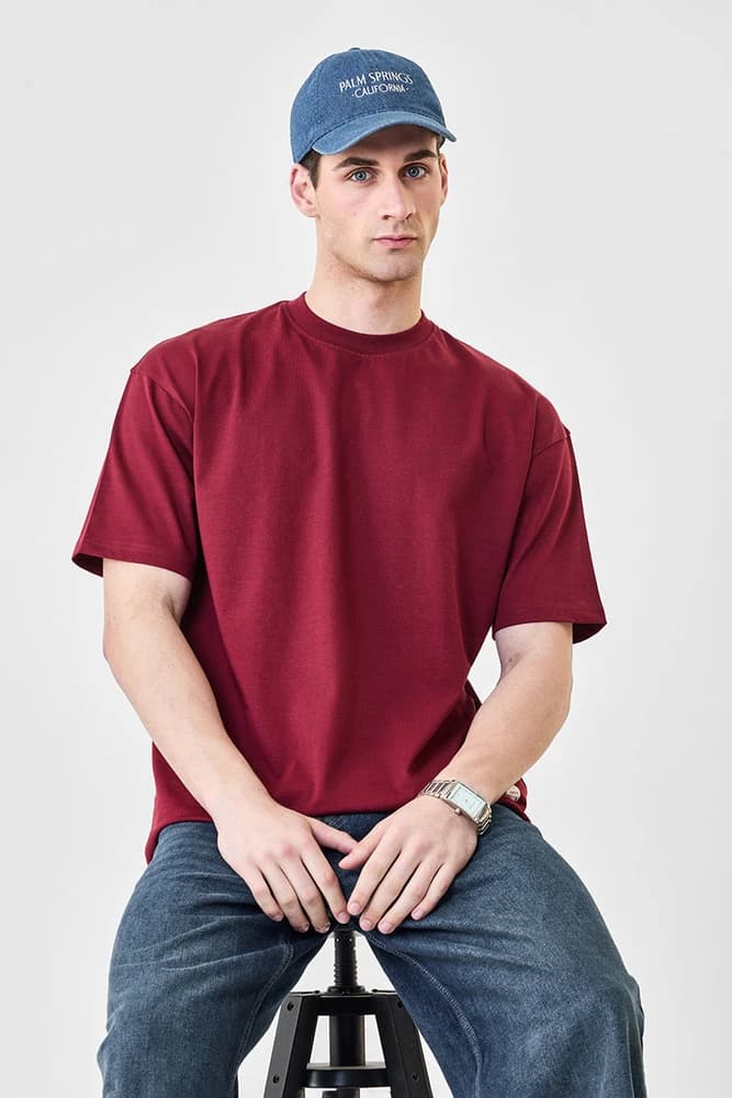 Oversized Fit Cotton Plain T-Shirts