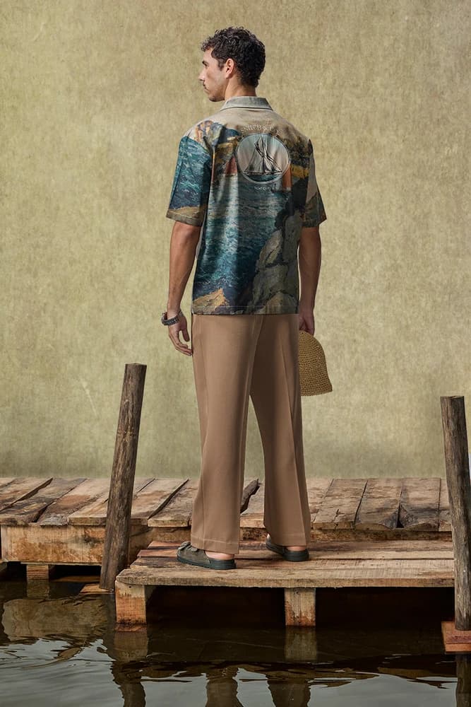 Regular Fit Cotton Graphic Print Shirts