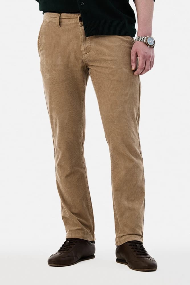 Comfort Fit Cotton Textured Trousers
