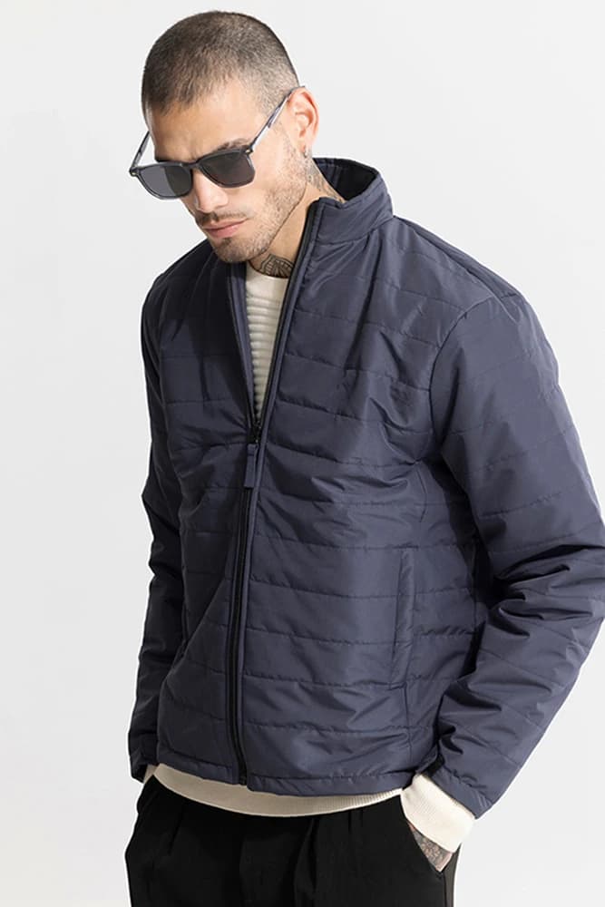 Relaxed Fit Polyester Plain Jackets