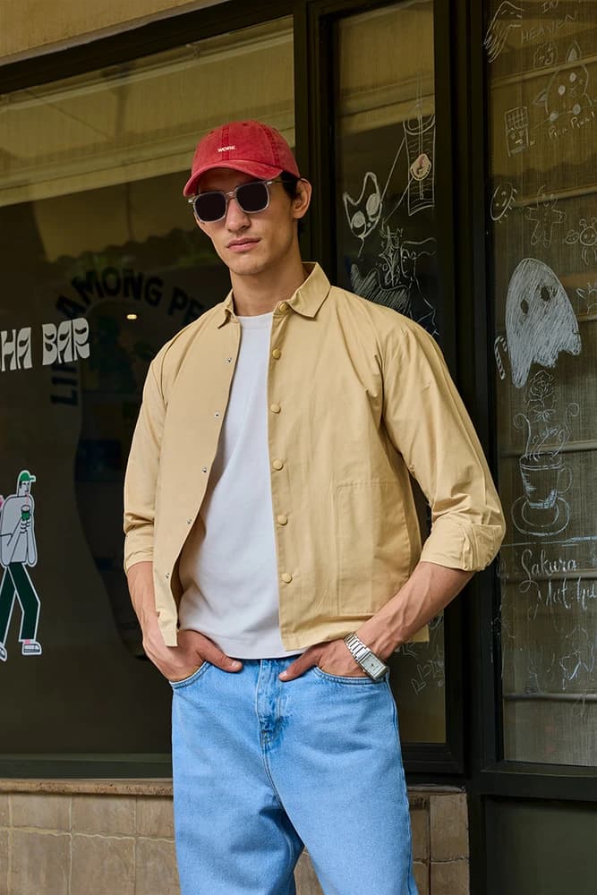 Regular Fit Cotton Plain Jackets