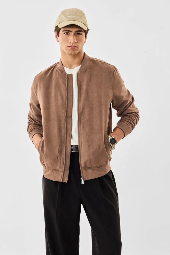 Regular Fit Polyester Plain Jackets