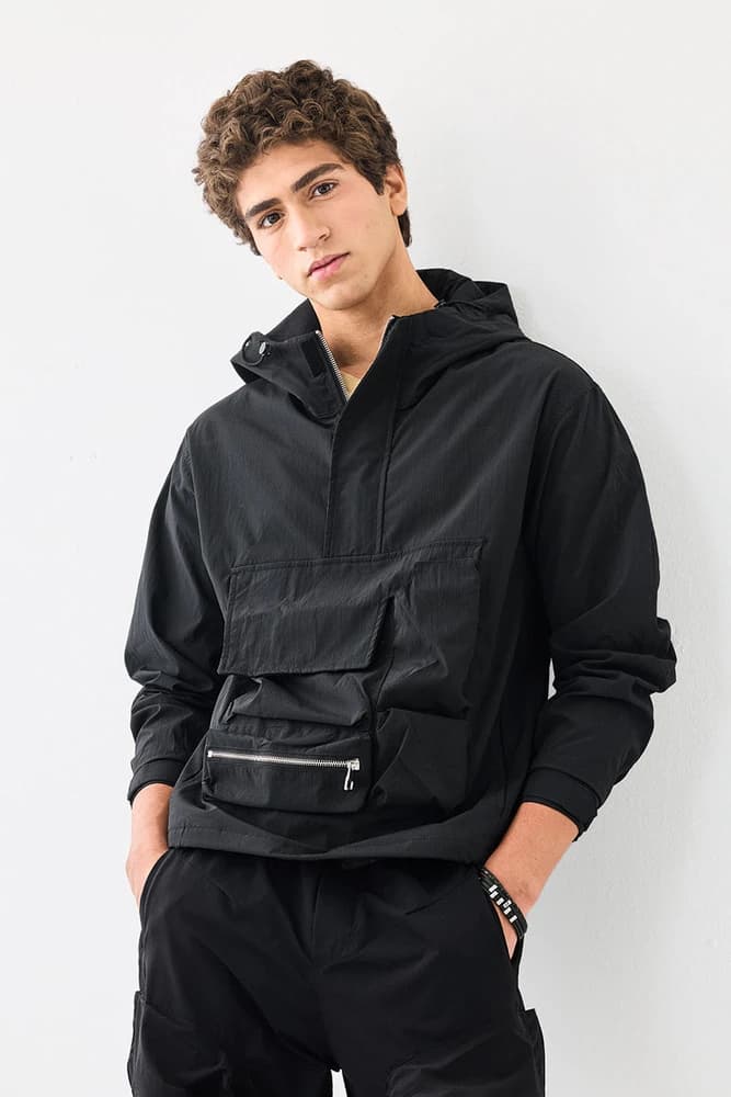 Regular Fit Polyester Plain Jackets