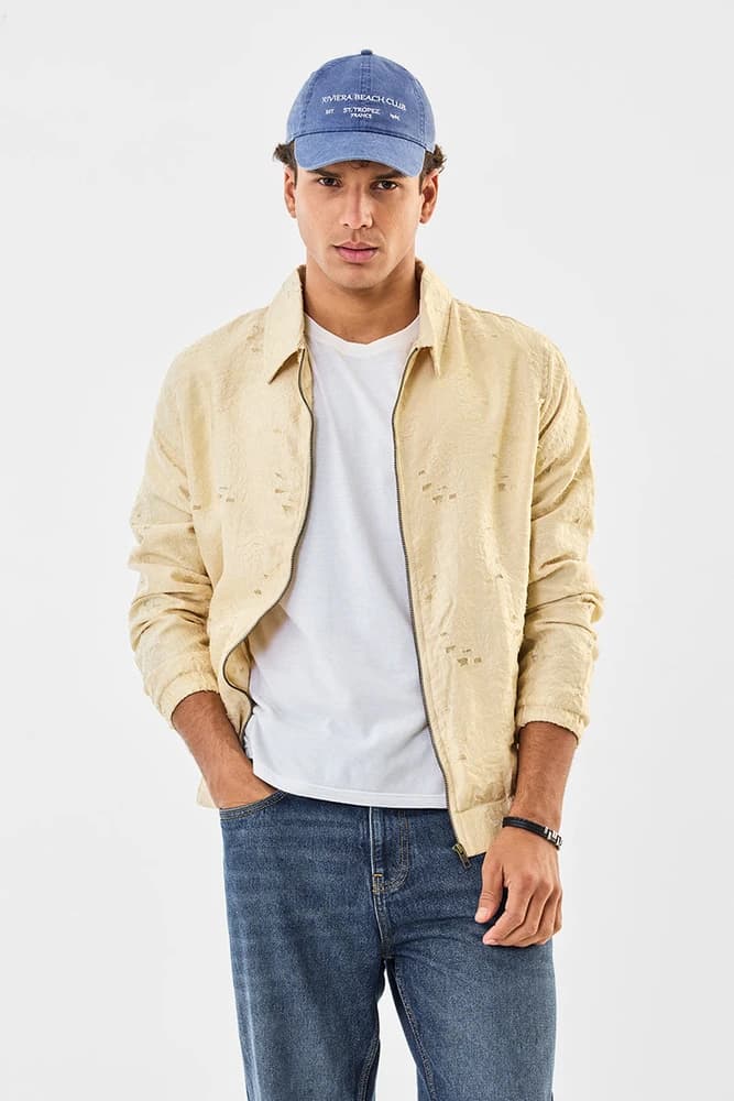 Regular Fit Others Jacquard Jackets