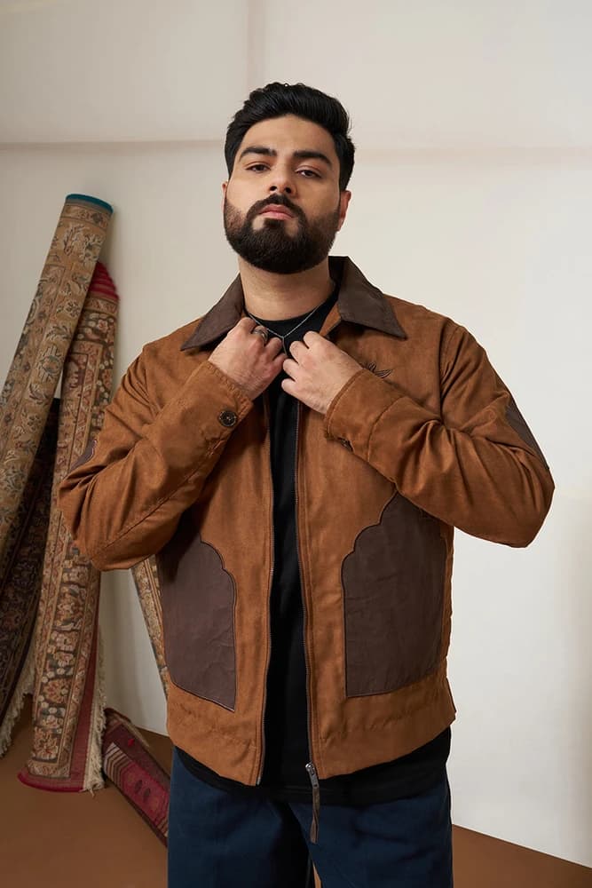 Regular Fit Polyester Embroidered Jackets