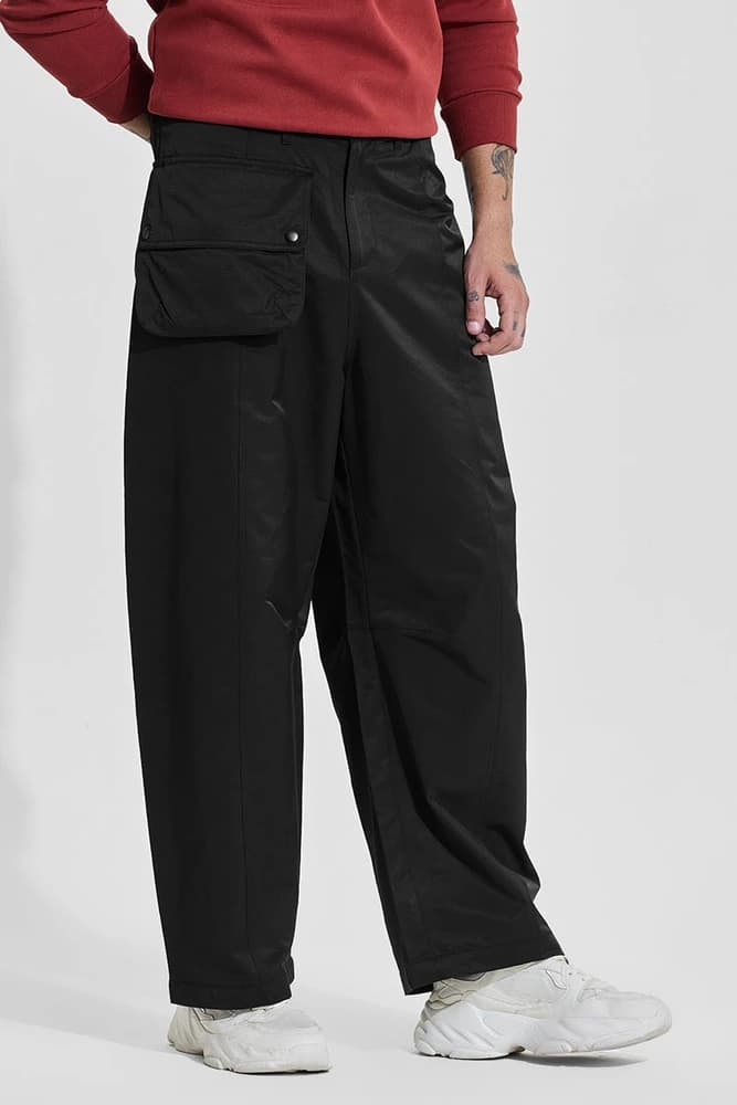 Loose Fit Others Plain Cargo Pants