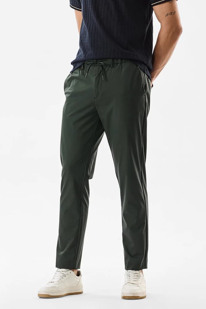 Relaxed Fit Nylon Plain Trousers