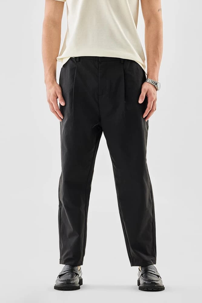 Baggy Fit Polyester Plain Trousers