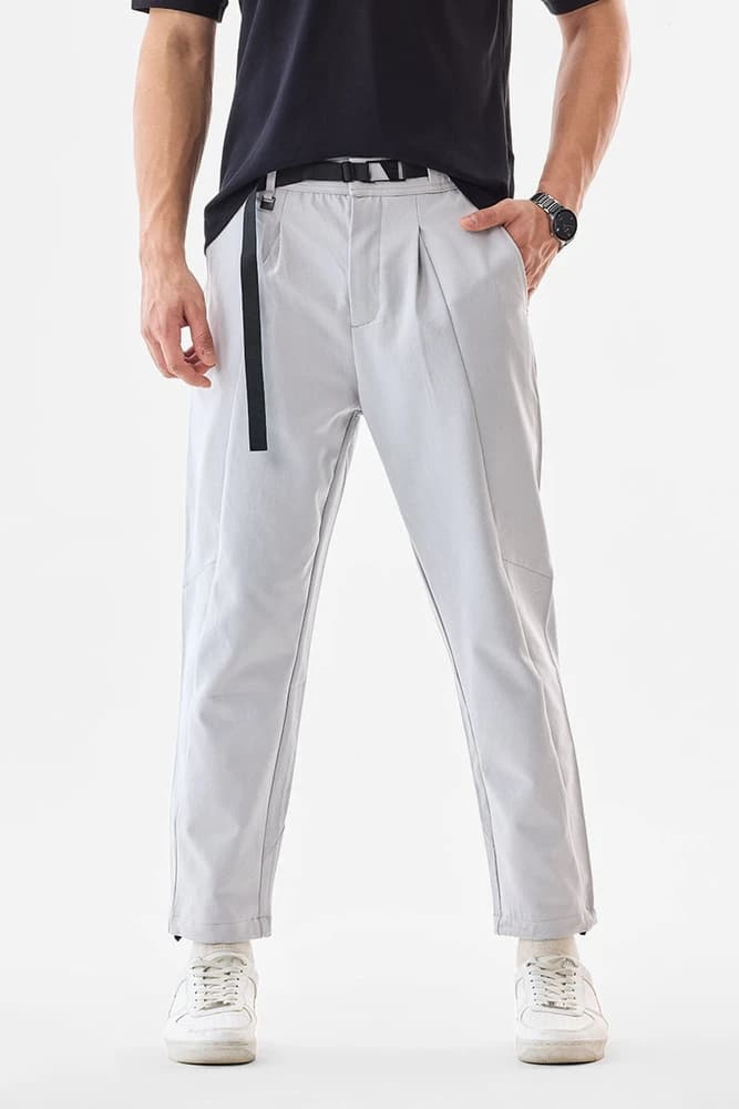 Baggy Fit Polyester Plain Trousers