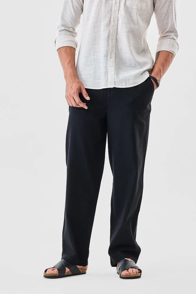 Relaxed Fit Cotton Self-Design Trousers
