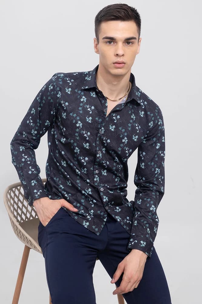 Slim Fit Cotton Printed, Floral Shirts