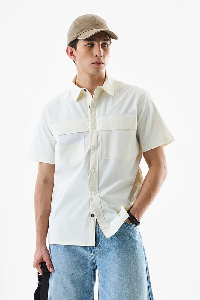 Regular Fit Polyester Plain Shirts
