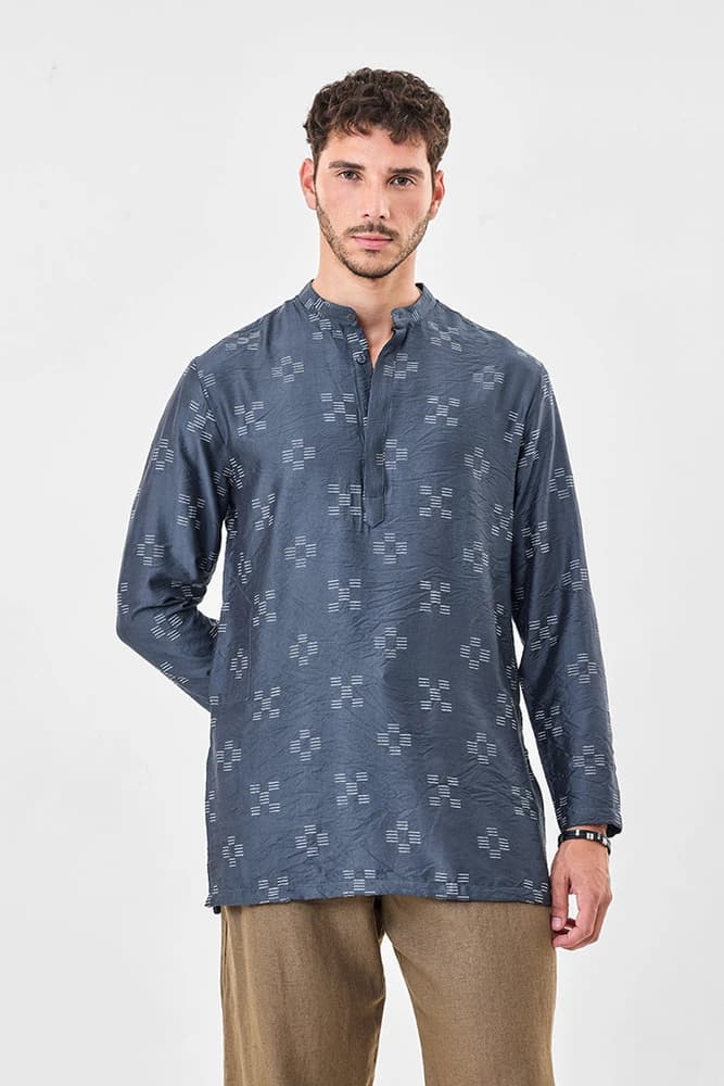 Regular Fit Others Geometric Shirts