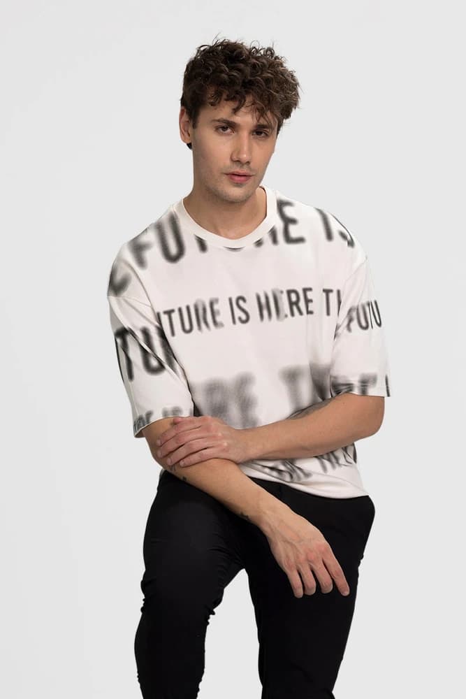 Oversized Fit Cotton Printed T-Shirts