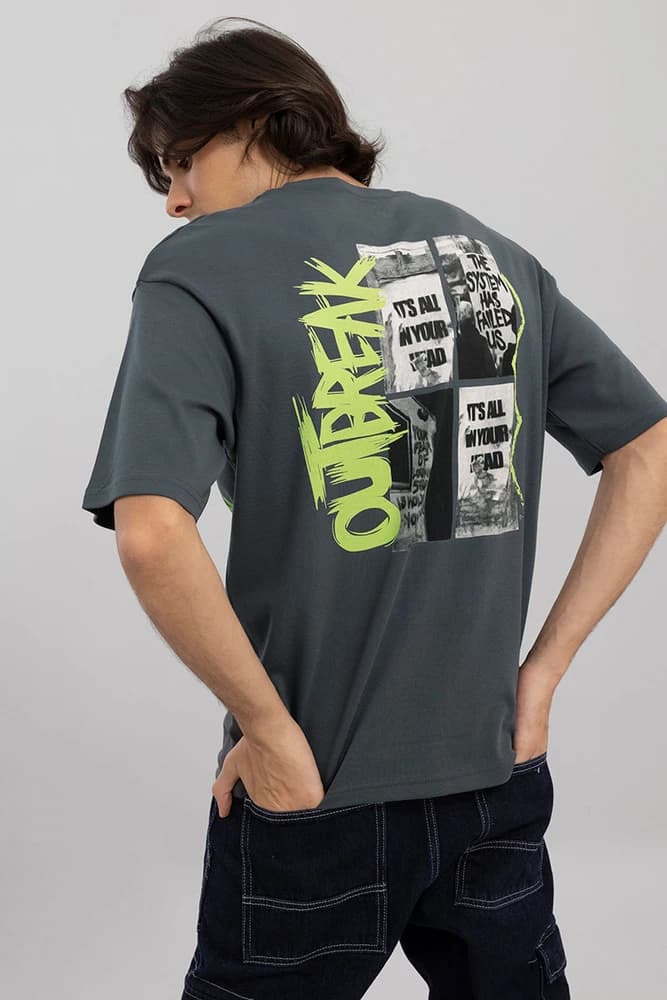 Oversized Fit Cotton Printed T-Shirts