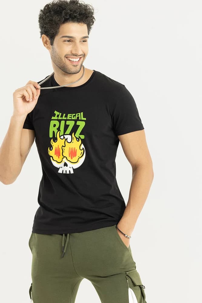 Slim Fit Cotton Printed, Graphic Print T-Shirts