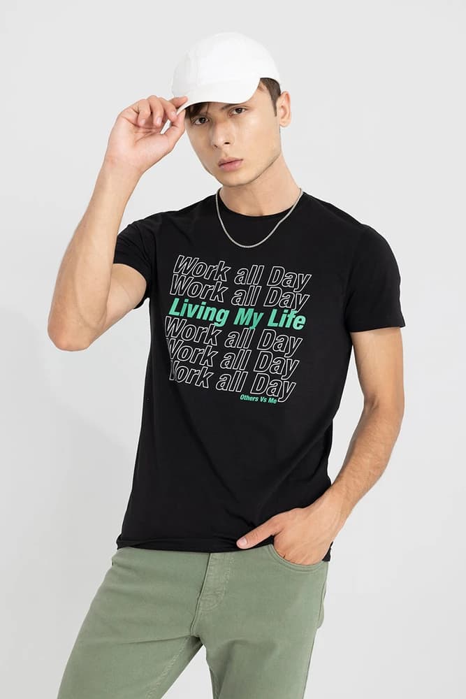 Slim Fit Cotton Printed T-Shirts