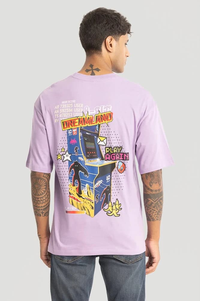 Oversized Fit Cotton Printed, Graphic Print T-Shirts