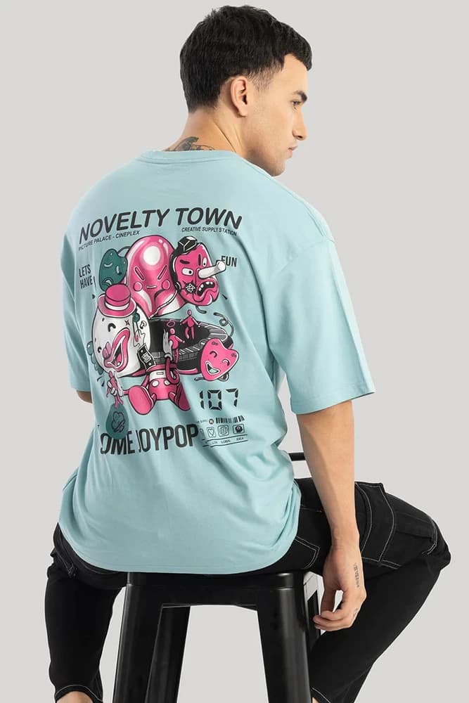 Oversized Fit Cotton Printed, Graphic Print T-Shirts