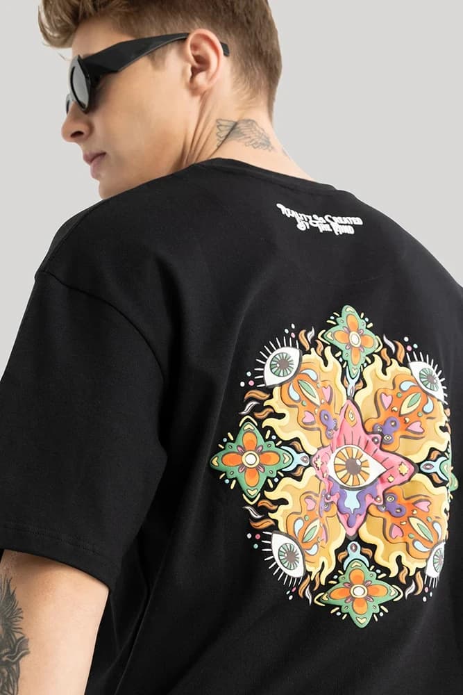 Oversized Fit Cotton Printed, Graphic Print T-Shirts
