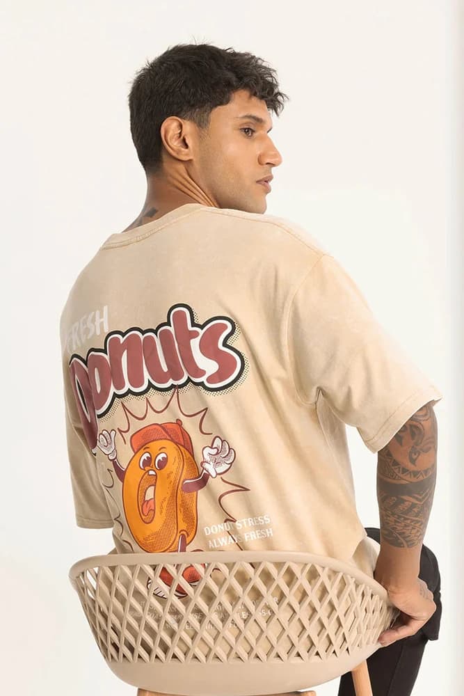 Oversized Fit Cotton Printed, Graphic Print T-Shirts