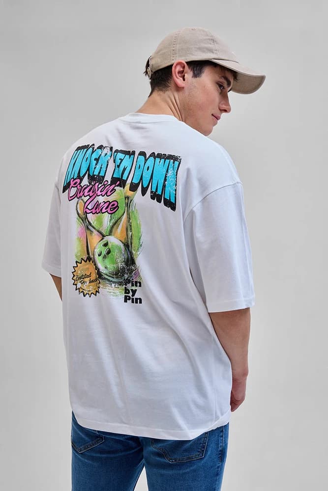 Oversized Fit Cotton Printed, Graphic Print T-Shirts