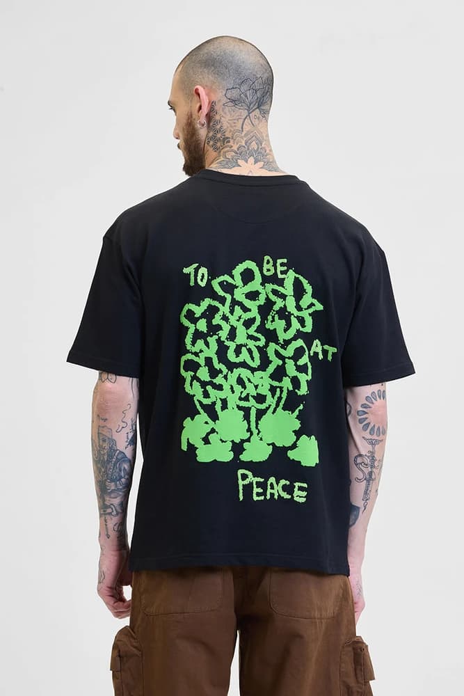 Oversized Fit Cotton Graphic Print T-Shirts