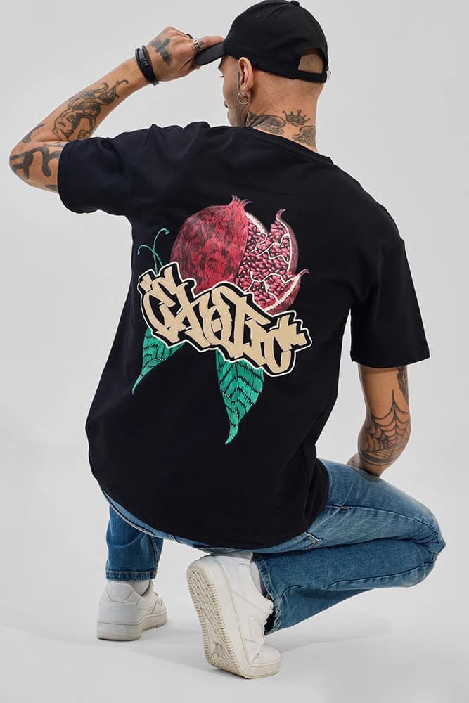 Oversized Fit Cotton Graphic Print, Embroidered, Printed T-Shirts