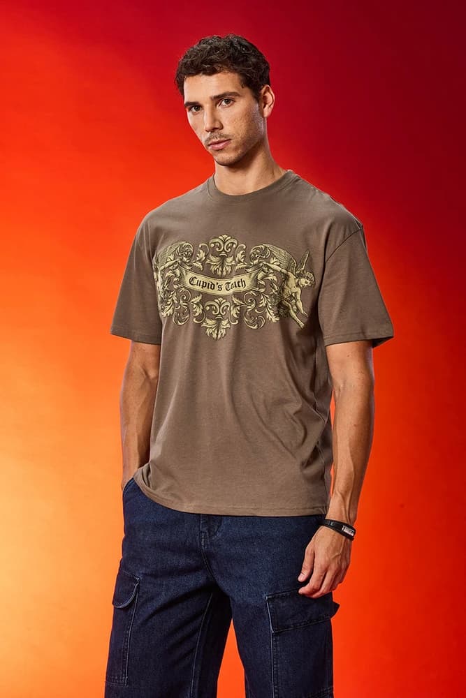 Oversized Fit Others Graphic Print T-Shirts