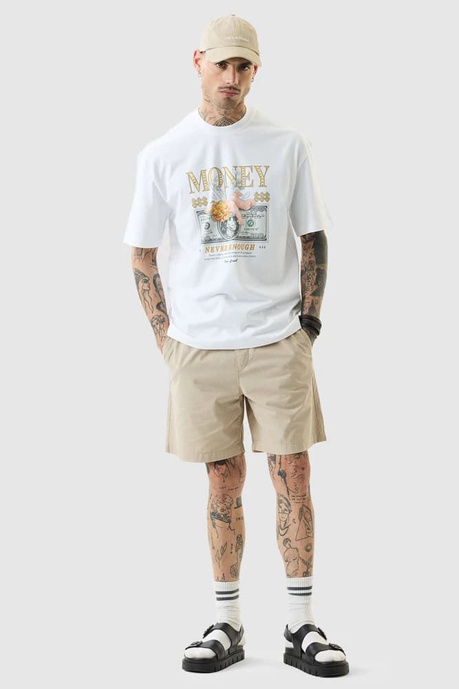 Oversized Fit Cotton Graphic Print T-Shirts