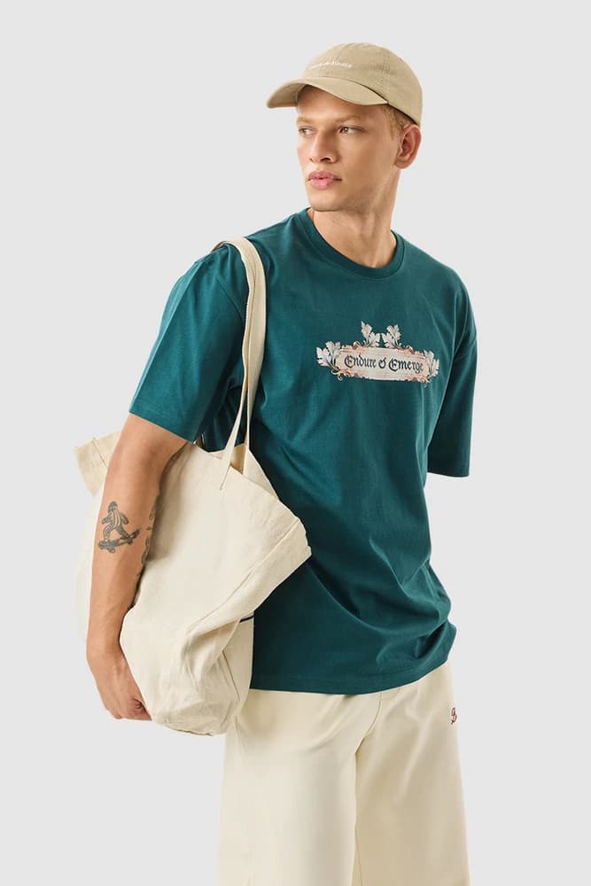 Oversized Fit Cotton Graphic Print T-Shirts