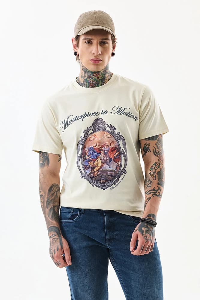 Slim Fit Cotton Printed T-Shirts