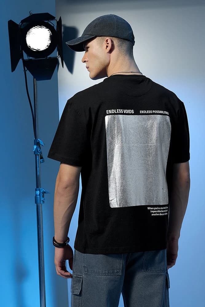 Oversized Fit Cotton Graphic Print T-Shirts