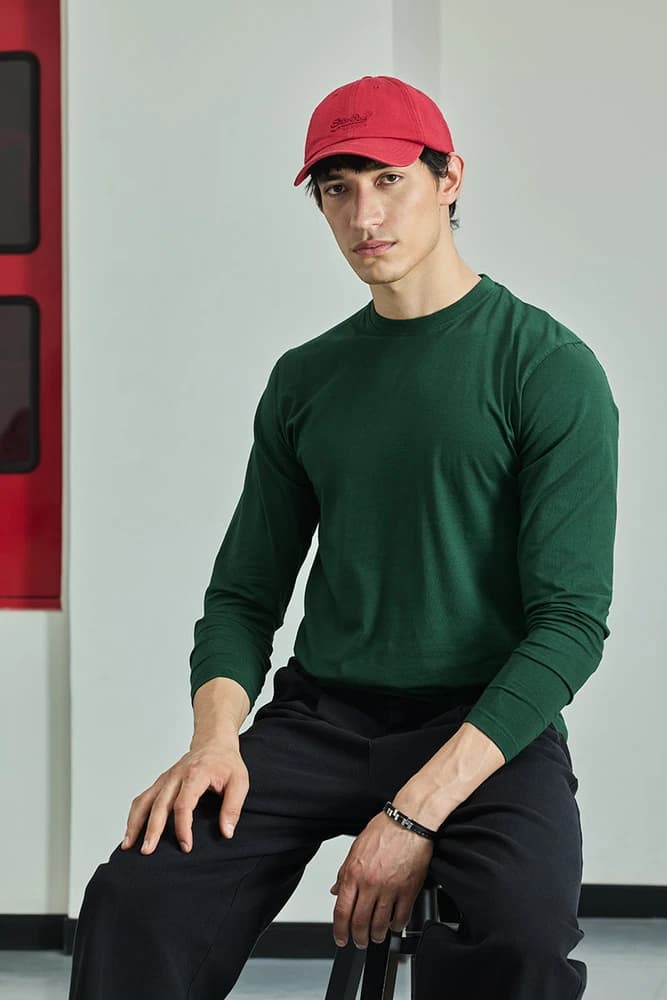 Slim Fit Cotton Plain T-Shirts