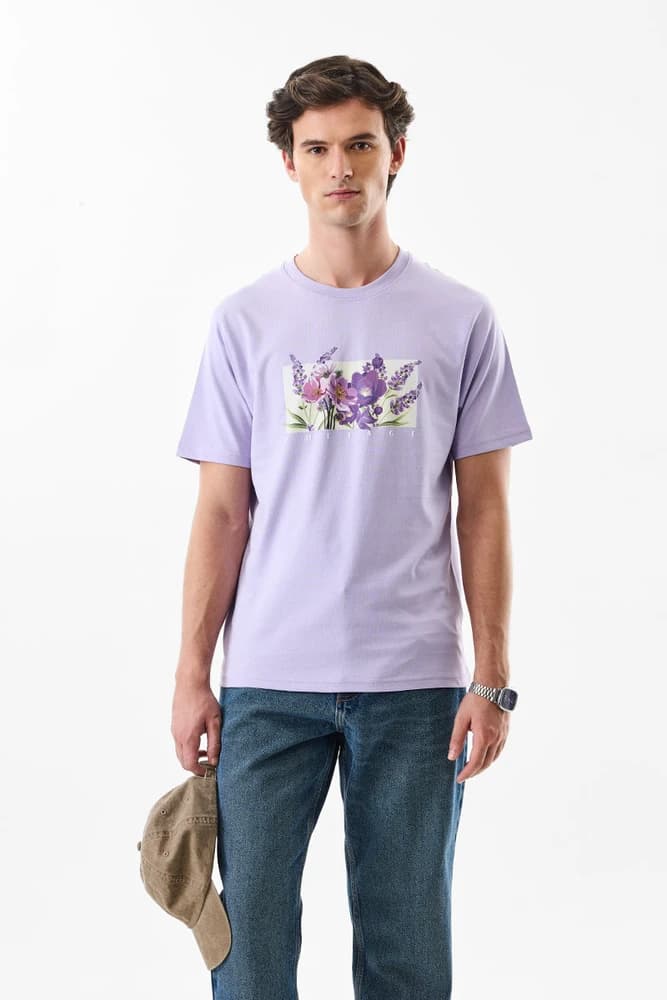 Regular Fit Cotton Floral T-Shirts