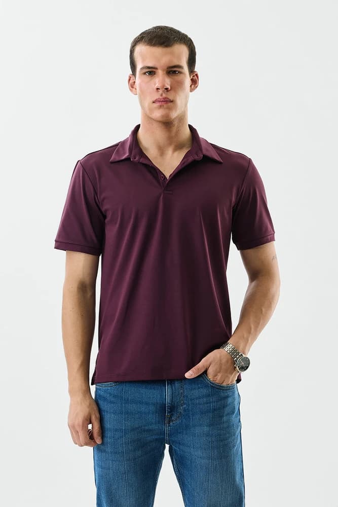 Regular Fit Polyester Plain T-Shirts