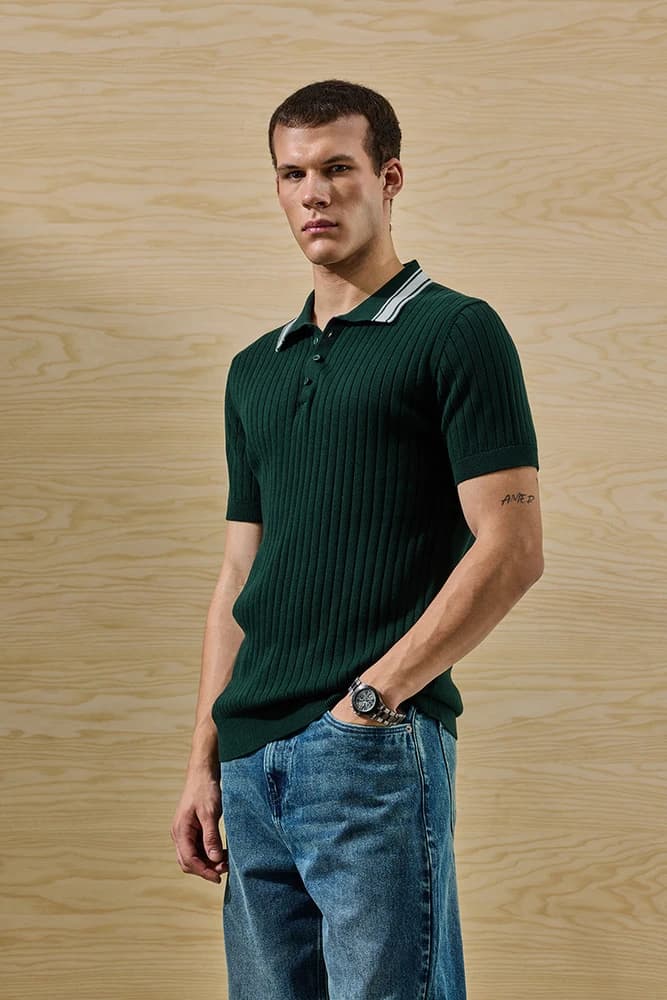 Slim Fit Cotton Stripes T-Shirts
