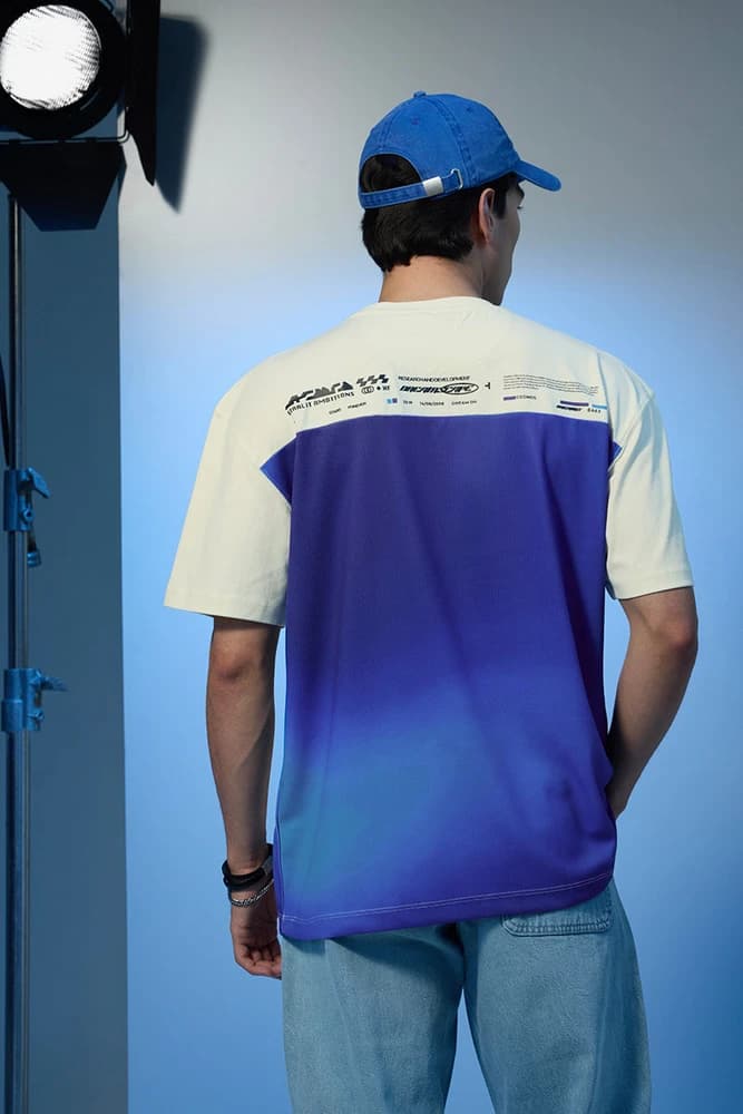 Oversized Fit Cotton Graphic Print T-Shirts