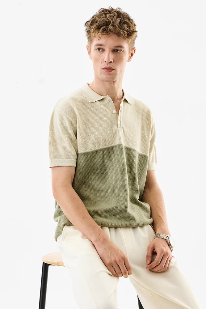 Slim Fit Cotton Colourblocked T-Shirts