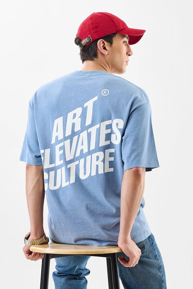 Oversized Fit Others Printed, Abstract, Printed T-Shirts