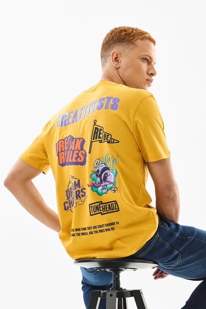 Slim Fit Cotton Graphic Print T-Shirts
