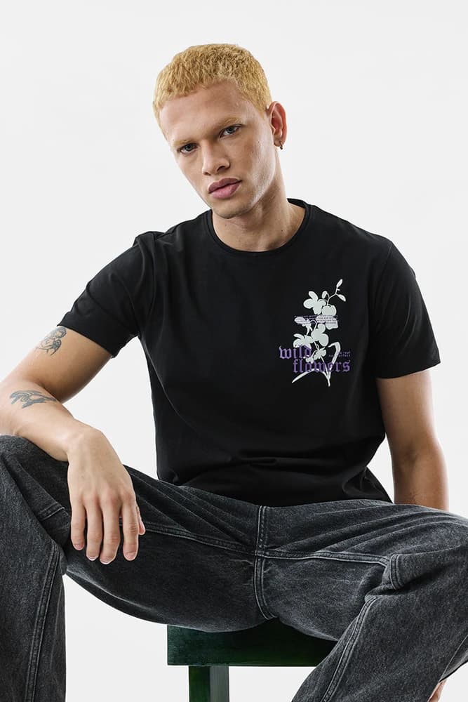 Regular Fit Cotton Graphic Print T-Shirts