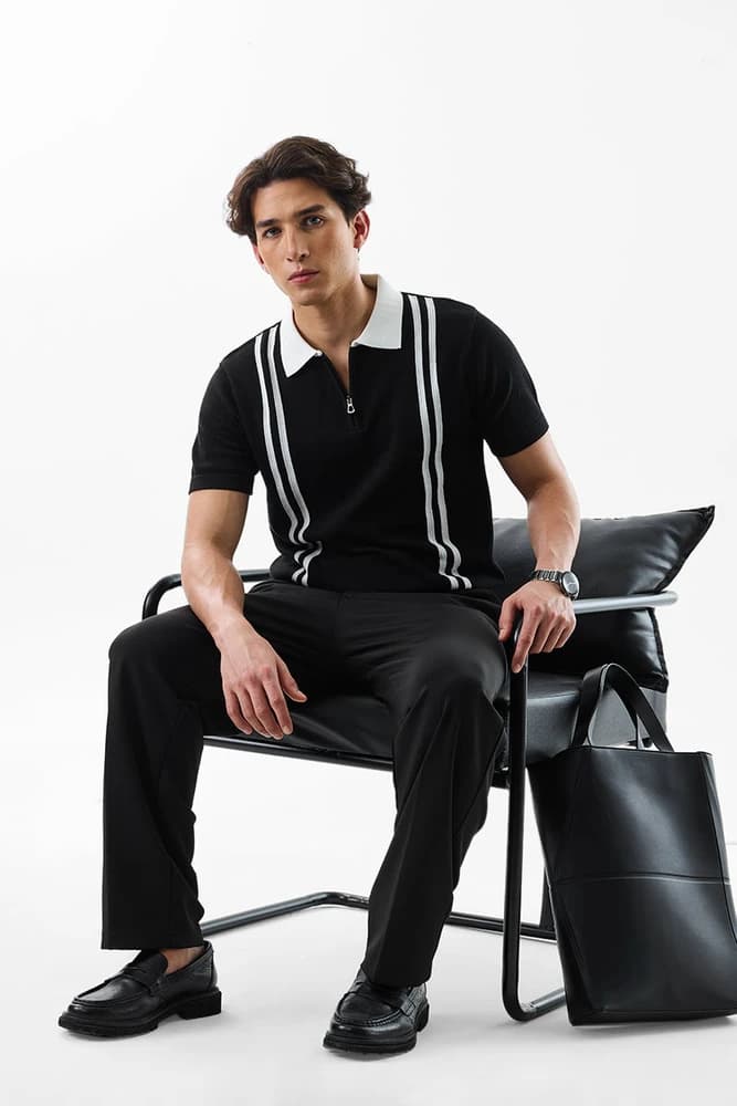 Slim Fit Cotton Stripes T-Shirts